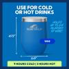 imageSUN NINJA 12oz Wine Tumbler with Leakproof Lid Stemless Insulated Tumbler Stainless Steel Wine Glass with Leak proof Lid Reusable Dishwasher Safe Travel Cup 12 oz Insulated Wine Tumbler with LidBlue