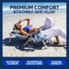 imageSUN NINJA Beach Chair  Folding Chair for Beach with 5 Reclining Positions Cup ampamp Phone Holder Insulated Back Storage Pouch Portable Lightweight Aluminum Frame  Palm Tree 1pc