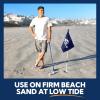 imageSUN NINJA Beach Golf Set for Low Tide Play Portable ampamp Easy To Set Up Mini Golf with 2 Adjustable Putters 3 Cups and Flags 6 Golf Balls a Carry Bag ampamp Shovel