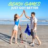 imageSUN NINJA Beach Golf Set for Low Tide Play Portable ampamp Easy To Set Up Mini Golf with 2 Adjustable Putters 3 Cups and Flags 6 Golf Balls a Carry Bag ampamp Shovel