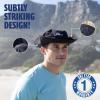 imageSUN NINJA Bucket Hat for Men ampamp Women Cooling with Adjustable Strap Wide Brim UPF UV 50 Protection Foldable for OutdoorsBlack