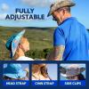 imageSUN NINJA Bucket Hat for Men ampamp Women Cooling with Adjustable Strap Wide Brim UPF UV 50 Protection Foldable for OutdoorsPalm Trees