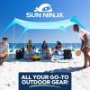 imageSUN NINJA Bucket Hat for Men ampamp Women Cooling with Adjustable Strap Wide Brim UPF UV 50 Protection Foldable for OutdoorsZebra Blue