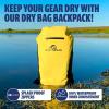imageSUN NINJA Dry Bag Backpack Waterproof Floating Drybag for Kayaking ampamp SUP Dry Bags Waterproof Backpack for Men ampamp WomenYellow