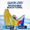 imageSUN NINJA Microfiber Beach Towel  Sand Free Quick Dry Lightweight ampamp Compact for Beach Pool Yoga and Camping  63x32 inch Super Absorbent Large Sand Free Swim Towels for Adults and KidsSunset