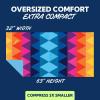 imageSUN NINJA Microfiber Beach Towel  Sand Free Quick Dry Lightweight ampamp Compact for Beach Pool Yoga and Camping  63x32 inch Super Absorbent Large Sand Free Swim Towels for Adults and KidsTriangle