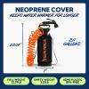 imageSUN NINJA Portable Shower 21Gal Camping Shower with 7 Mode Shower Head Neoprene Cover Helps Keep Water Warm High Pressure Hose Easy to Carry Black and Orange