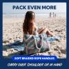 imageSUN NINJA XL Canvas Beach Tote Bag  WaterResistant with Pockets  Large Pool Summer Tote Cute Travel Beach BagPalm Trees