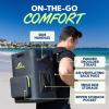 imageSun Ninja Backpack Cooler  Insulated Leak Proof Beach Bag  100 Waterproof Travel Picnic Backpacks for Men ampamp Women  Keeps Drinks Cold for up to 48 Hours  Up to 36 CansBlack