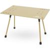 imageSUN NINJA Beach Table  Lightweight Mini Folding Table with Carry Case Small Camping Table for Beach Camping and Picnics  Portable Picnic Table with Durable Aluminum Top NonSlip Feet