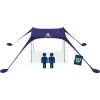 imageSUN NINJA Beach Tent Sun Shelter UPF50  Easy Pop Up Beach Canopy  Outdoor Shade for Camping Trips Fishing Backyard Fun Picnics  Sand Shovel Ground Pegs ampamp Stability PolesNavy