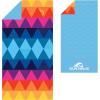 imageSUN NINJA Microfiber Beach Towel  Sand Free Quick Dry Lightweight ampamp Compact for Beach Pool Yoga and Camping  63x32 inch Super Absorbent Large Sand Free Swim Towels for Adults and KidsTriangle
