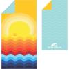 imageSUN NINJA Microfiber Beach Towel  Sand Free Quick Dry Lightweight ampamp Compact for Beach Pool Yoga and Camping  63x32 inch Super Absorbent Large Sand Free Swim Towels for Adults and KidsSunset
