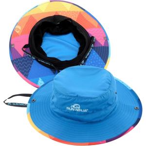 imageSUN NINJA Bucket Hat for Men ampamp Women Cooling with Adjustable Strap Wide Brim UPF UV 50 Protection Foldable for OutdoorsTriangle