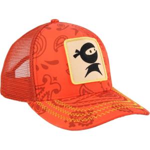 imageSUN NINJA Trucker Hat  Snapback Baseball Cap for Men ampamp Women  Everyday Wear with Breathable Mesh Side and Adjustable StrapOrange