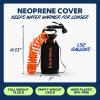 imageSUN NINJA Portable Shower Camping Shower with 7 Mode Shower Head Neoprene Cover Helps Keep Water Warm High Pressure Hose Easy to CarryBlack