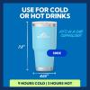imageSUN NINJA 20oz Stainless Steel Tumbler  Double Wall Vacuum Insulated Cup with Easy Open Lid  Food Grade 20 oz Coffee Cup for Hot ampamp Cold Drinks  Durable Insulated Flask for Travel Work ampamp MoreLight Blue
