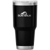 imageSUN NINJA 20oz Stainless Steel Tumbler  Double Wall Vacuum Insulated Cup with Easy Open Lid  Food Grade 20 oz Coffee Cup for Hot ampamp Cold Drinks  Durable Insulated Flask for Travel Work ampamp MoreBlack