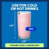 imageSUN NINJA 20oz Stainless Steel Tumbler  Double Wall Vacuum Insulated Cup with Easy Open Lid  Food Grade 20 oz Coffee Cup for Hot ampamp Cold Drinks  Durable Insulated Flask for Travel Work ampamp MorePink
