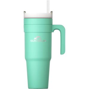 imageSUN NINJA  40oz Tumbler  Navy BlueLight Green