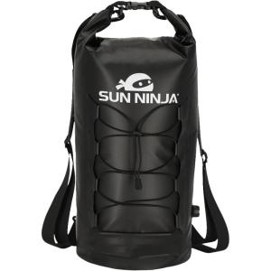 imageSun Ninja Floating Dry Bag Cooler  Roll Top Leak Proof Closure Collapsible Waterproof Outdoor Cooler with Padded Shoulder Strap  Perfect for Kayaking Fishing Beach Hiking 20L