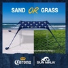 image:imageSun Ninja Limited Edition Corona Beach Tent Sun Shelter Easy pop up UPF50 Beach Shade Canopy 10X10 Portable Sunshade Outdoor Cabana with Carry Bag for Picnics Camping Fishing