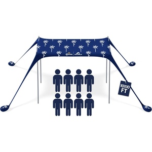 image:imageSun Ninja Limited Edition Corona Beach Tent Sun Shelter Easy pop up UPF50 Beach Shade Canopy 10X10 Portable Sunshade Outdoor Cabana with Carry Bag for Picnics Camping Fishing